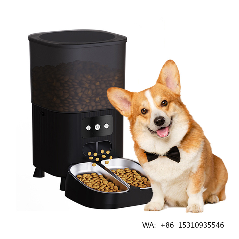 Automatic Pet Feeder Dual Bowl Stainless - 2026 New 4.5L OEM Dual Bowls