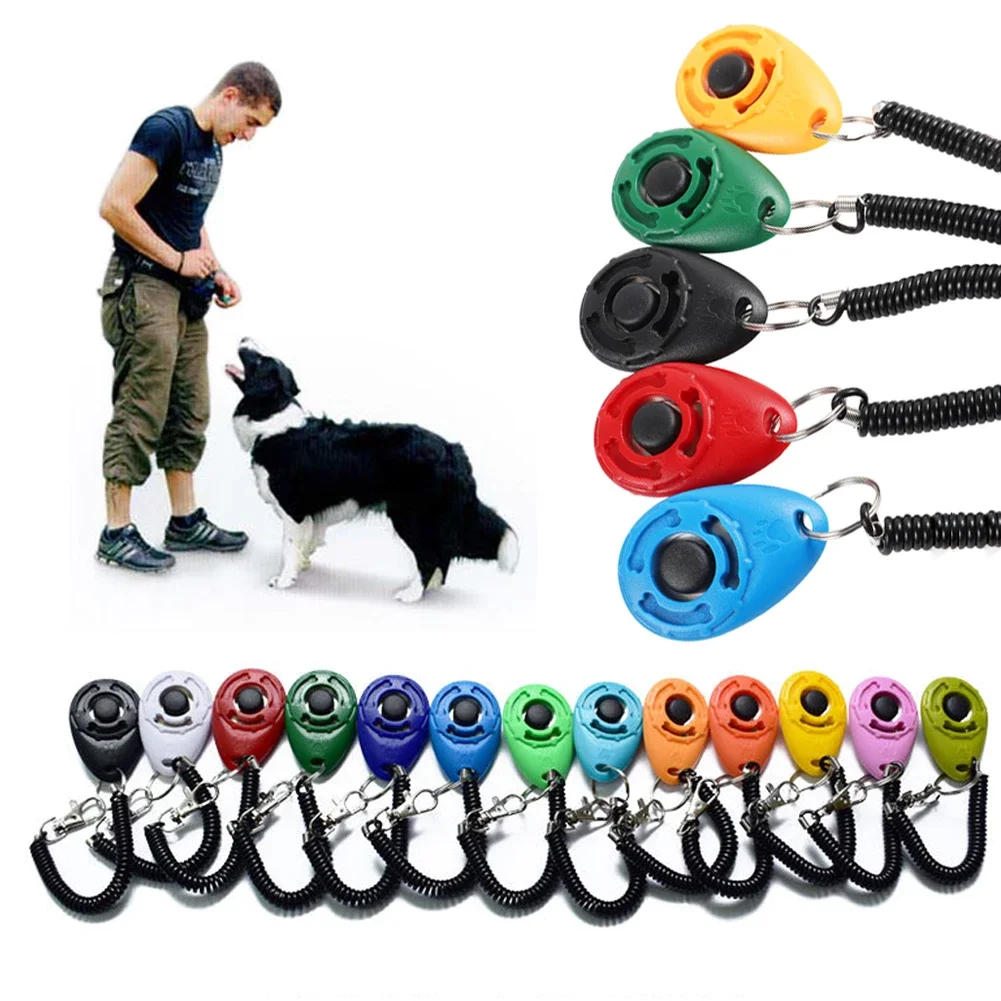 Dog Clicker Training With Wrist Strap - 2 in 1 Dog Training Clicker