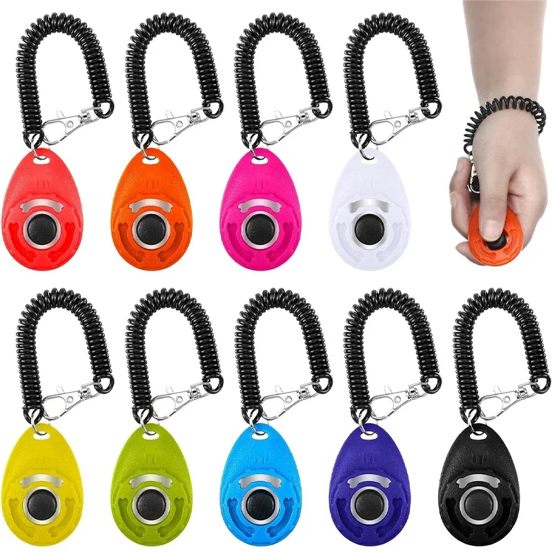 Dog Clicker Training With Wrist Strap - Pet Training Clicker with Wrist Strap,