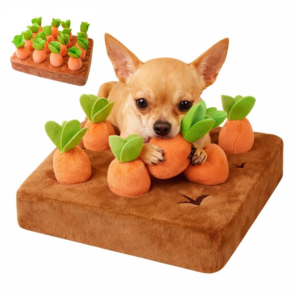 Snuffle Mat For Dogs Foraging Mental - Stress Relief Carrot Snuffle Mat Mental