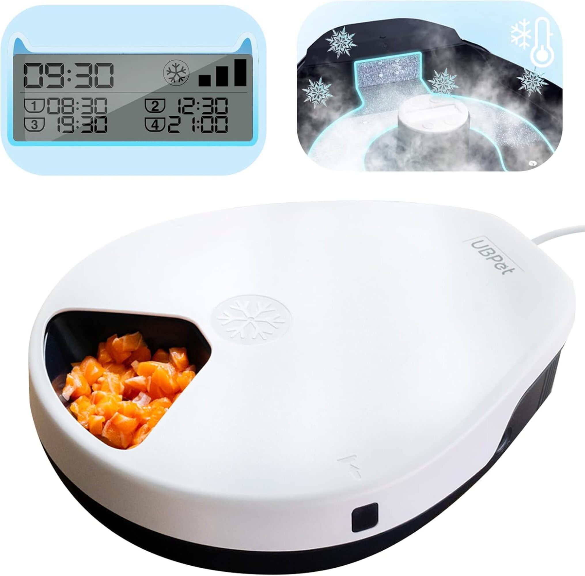 Wet Food Automatic Pet Feeder Refrigerated - UBPET Automatic Cat Feeder Wet Food