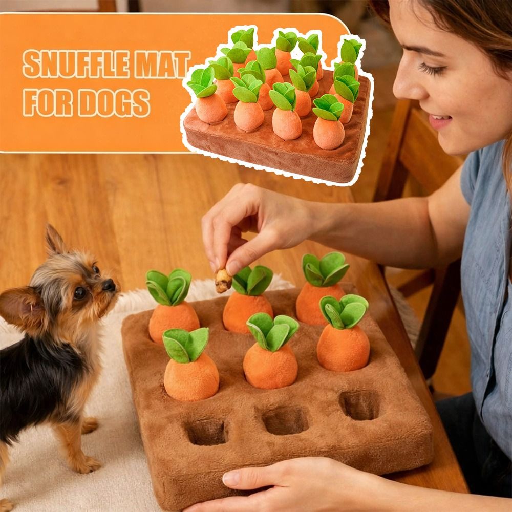 Snuffle Mat For Dogs Foraging Mental - Stress Relief Carrot Snuffle Mat Mental