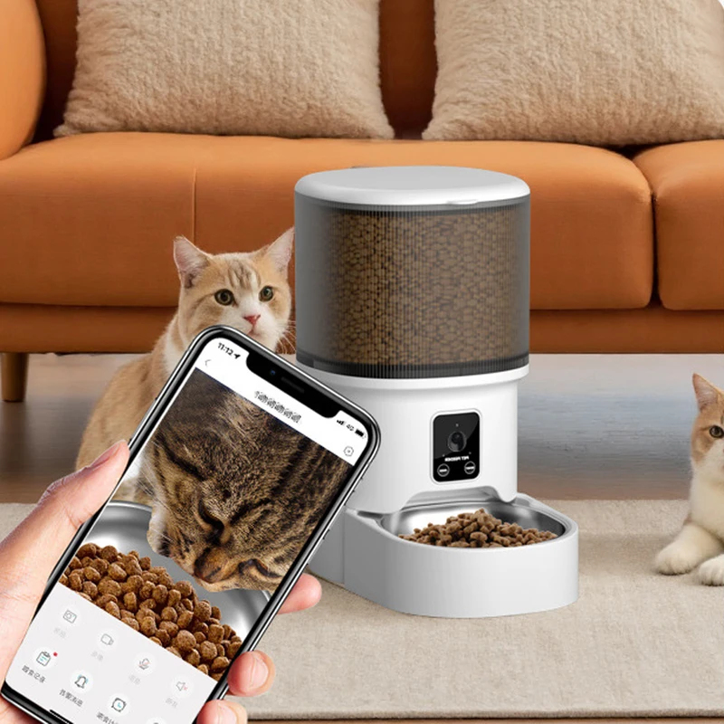 4L Automatic Cat Feeder with W - огляд і ціна Timed Cat Dog Food Dispenser 4L