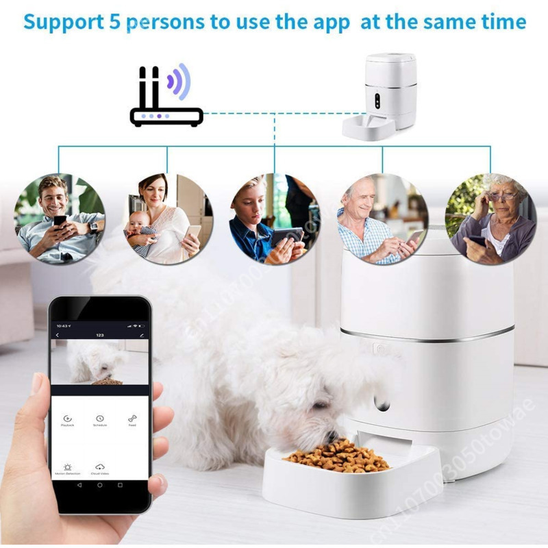 1080P Camera Tuya Smart Wifi A - огляд і ціна Smart Pet Feeder Camera 1080P Wifi