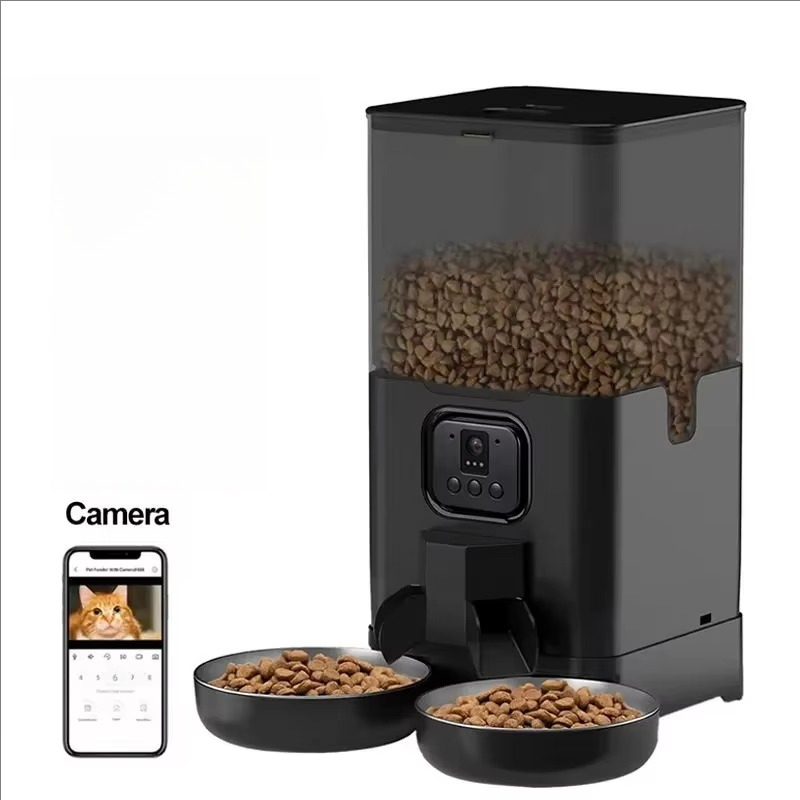 Dual Bowls 6L Automatic Dog Fe - огляд і ціна Automatic Pet Feeder Dual Bowl Stainless