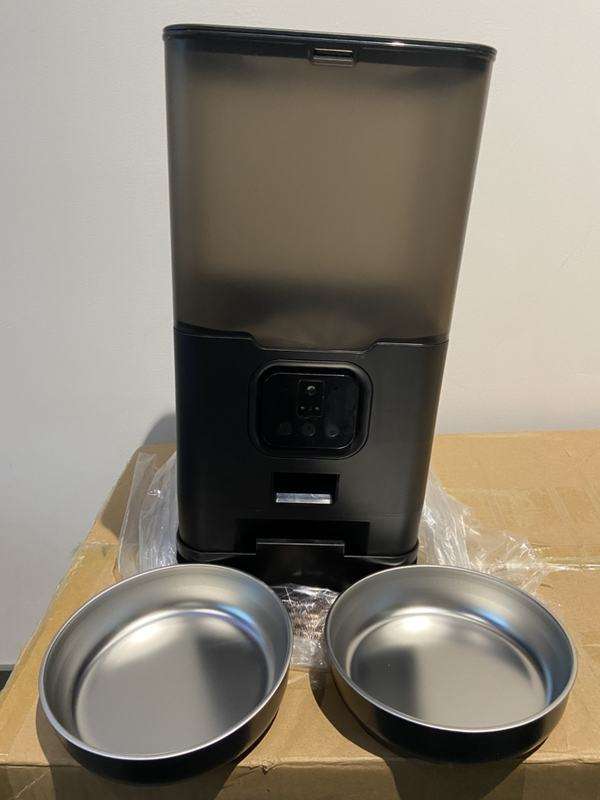 Dual Bowls 6L Automatic Dog Fe - огляд і ціна Automatic Pet Feeder Dual Bowl Stainless