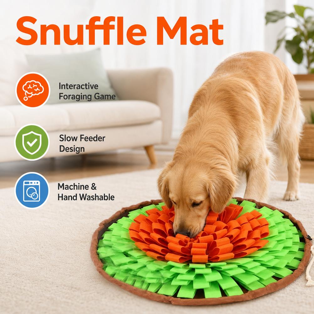 Dog Snuffle Mat Interactive Fe - огляд і ціна Dog Slow Feeder Puzzle Toy Interactive