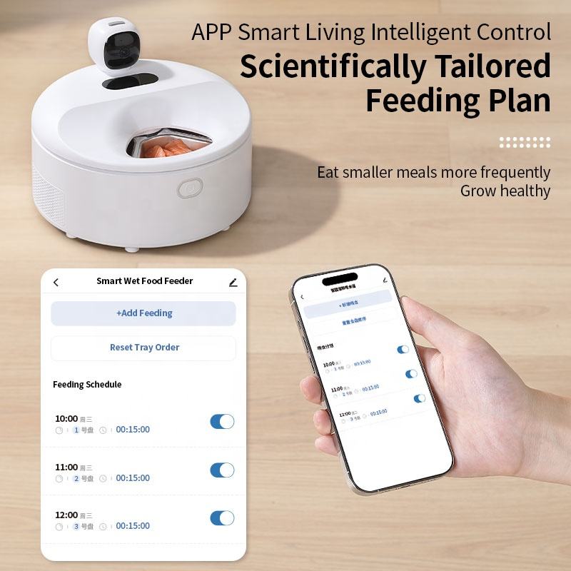 Automatic Cat Feeder Wet Food  - огляд і ціна Wet Food Automatic Pet Feeder Refrigerated