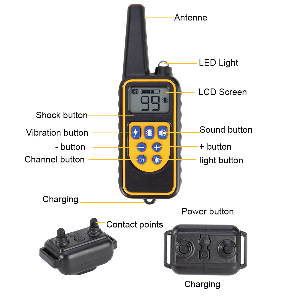 1000m Anti-bark Collar For Dog - огляд і ціна Dog Training Collar Remote 1000M Beep