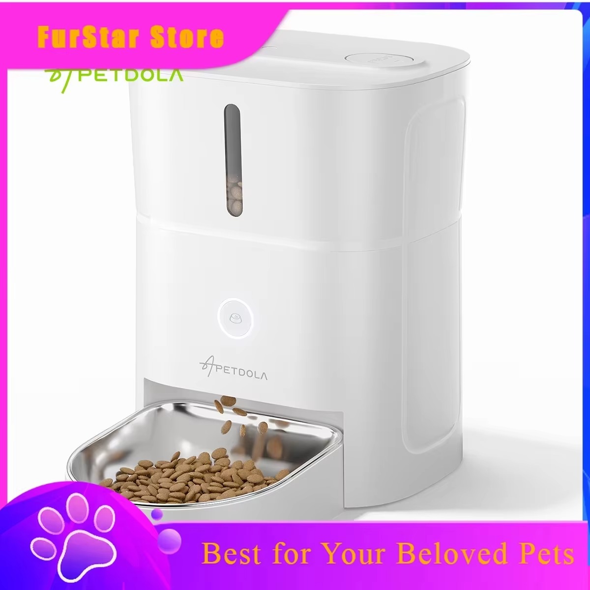 FurStarAPETDOLA 4L Automatic C - огляд і ціна Timed Cat Dog Food Dispenser 4L