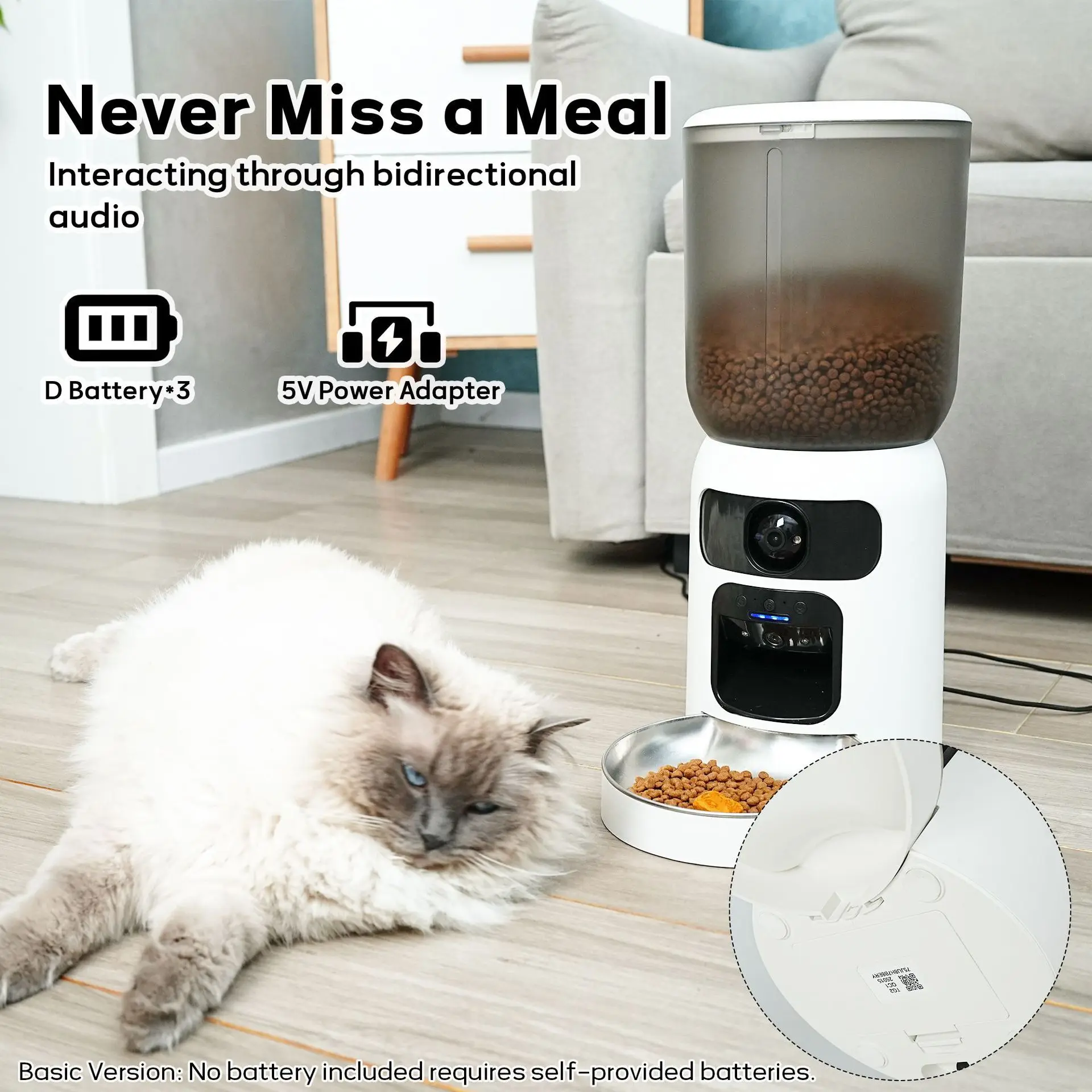 Intelligent Visual WiFi Pet Mo - огляд і ціна Automatic Pet Feeder Dual Bowl Stainless