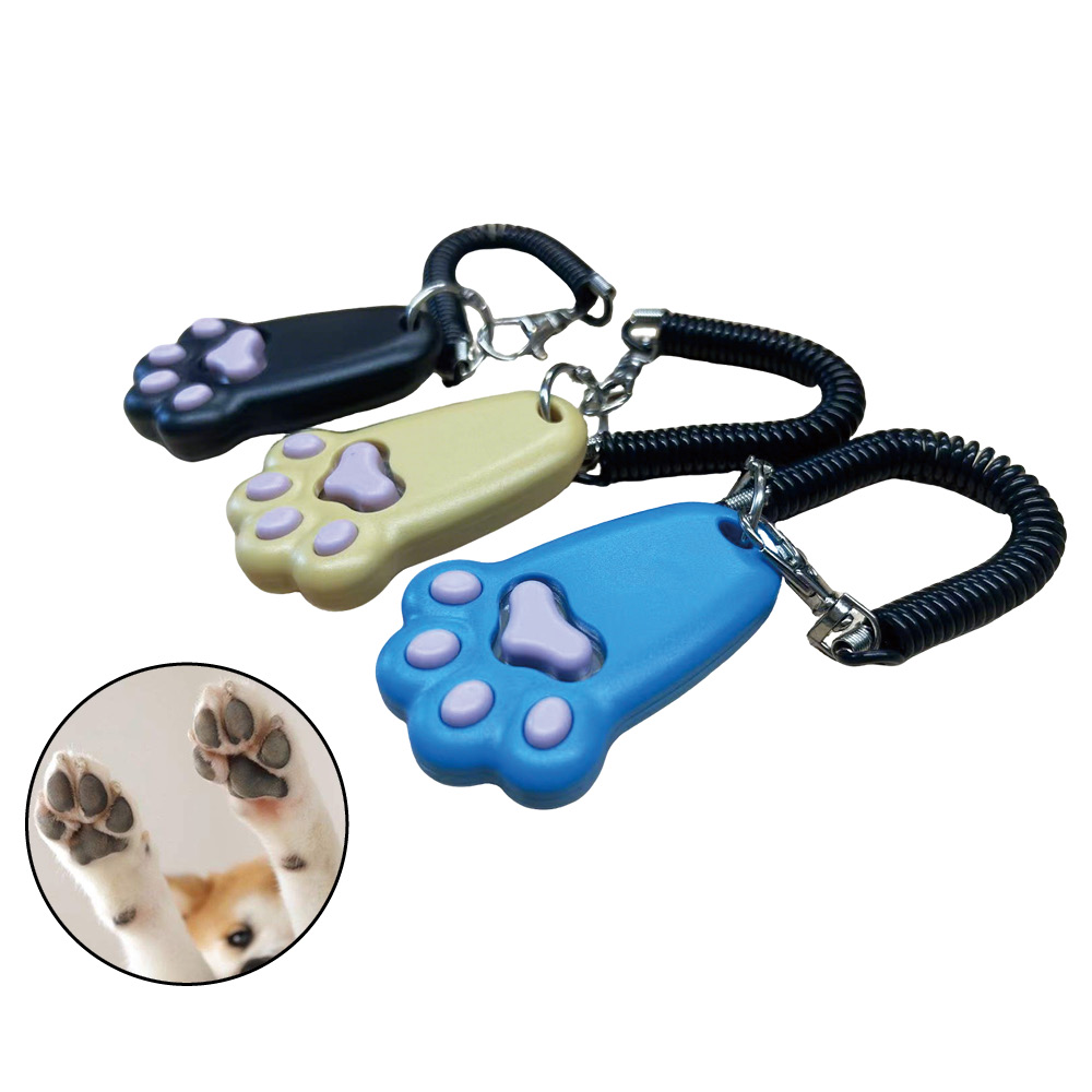 1Pcs Paw Print Dog Training Cl - огляд і ціна Dog Clicker Training With Wrist Strap