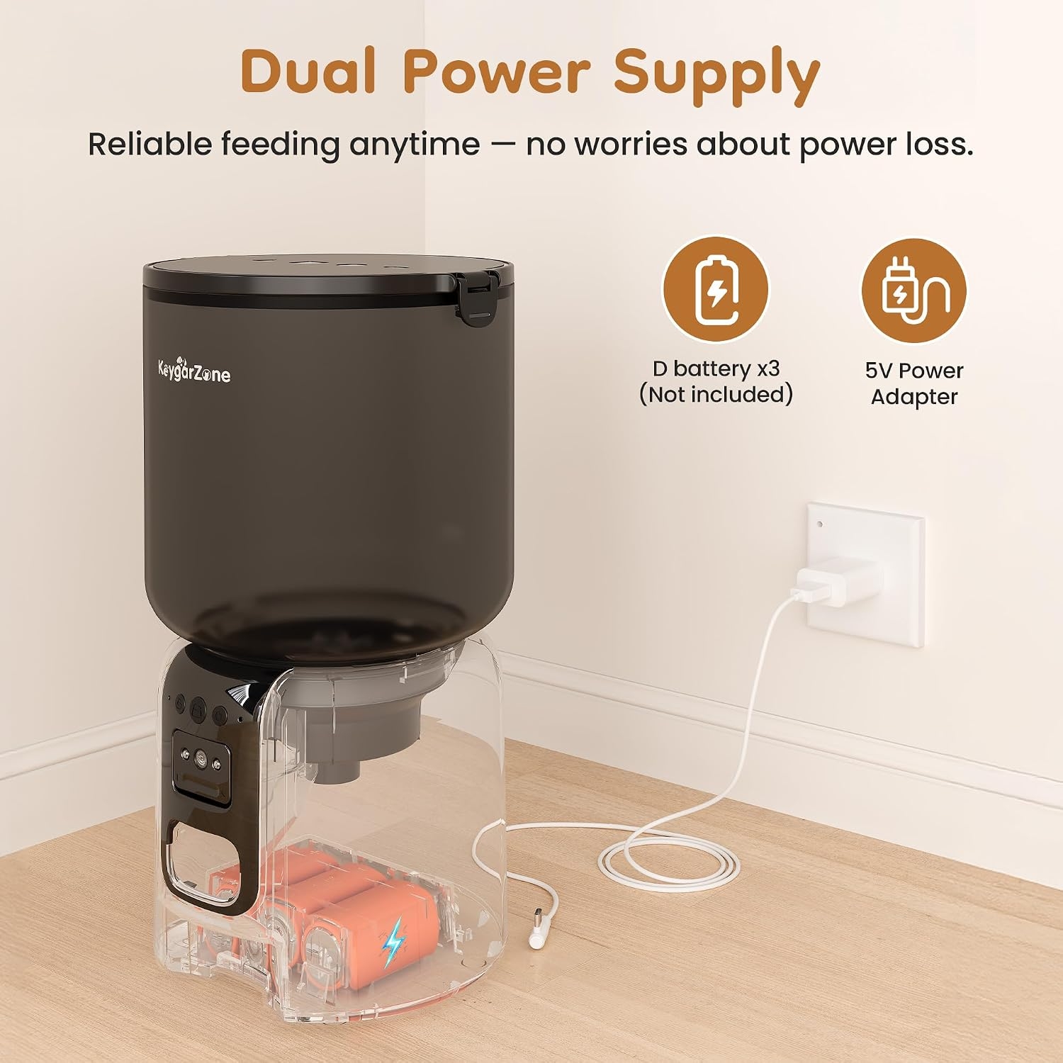 [US Stock] Automatic Cat Feede - огляд і ціна Smart Pet Feeder Camera 1080P Wifi
