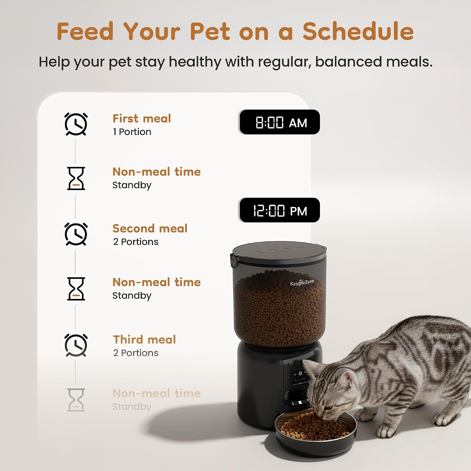[US Stock] Automatic Cat Feede - огляд і ціна Smart Pet Feeder Camera 1080P Wifi