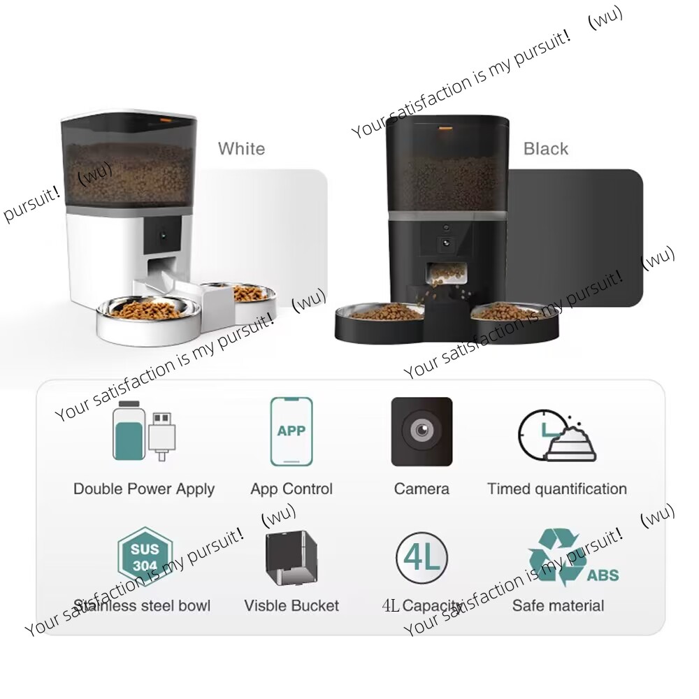 4L Double Meal Camera APP Auto - огляд і ціна Timed Cat Dog Food Dispenser 4L