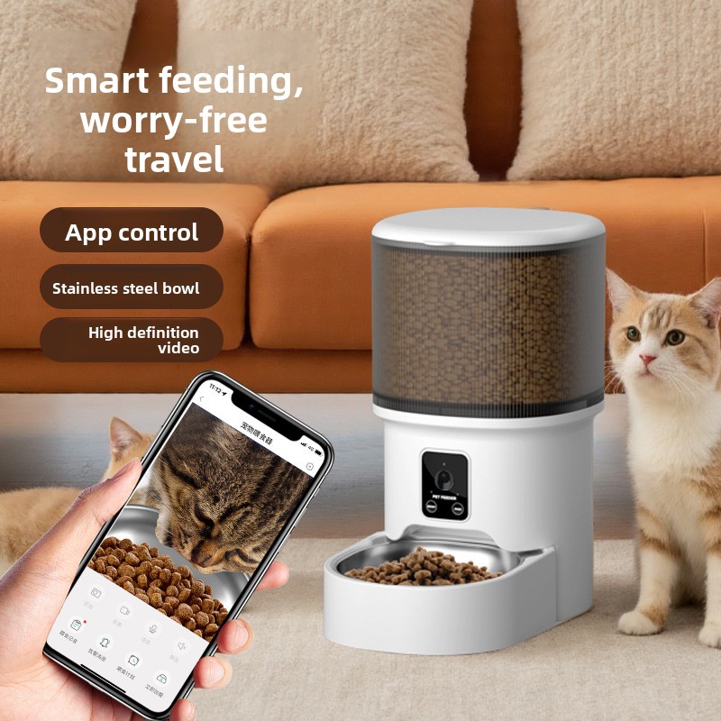 HD Smart Pet Feeder 4L Automat - огляд і ціна Timed Cat Dog Food Dispenser 4L