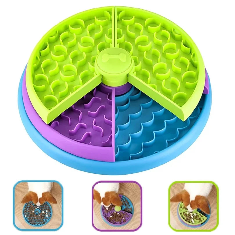Puzzle Slow Feeder Bowl, Inter - огляд і ціна Dog Slow Feeder Puzzle Toy Interactive