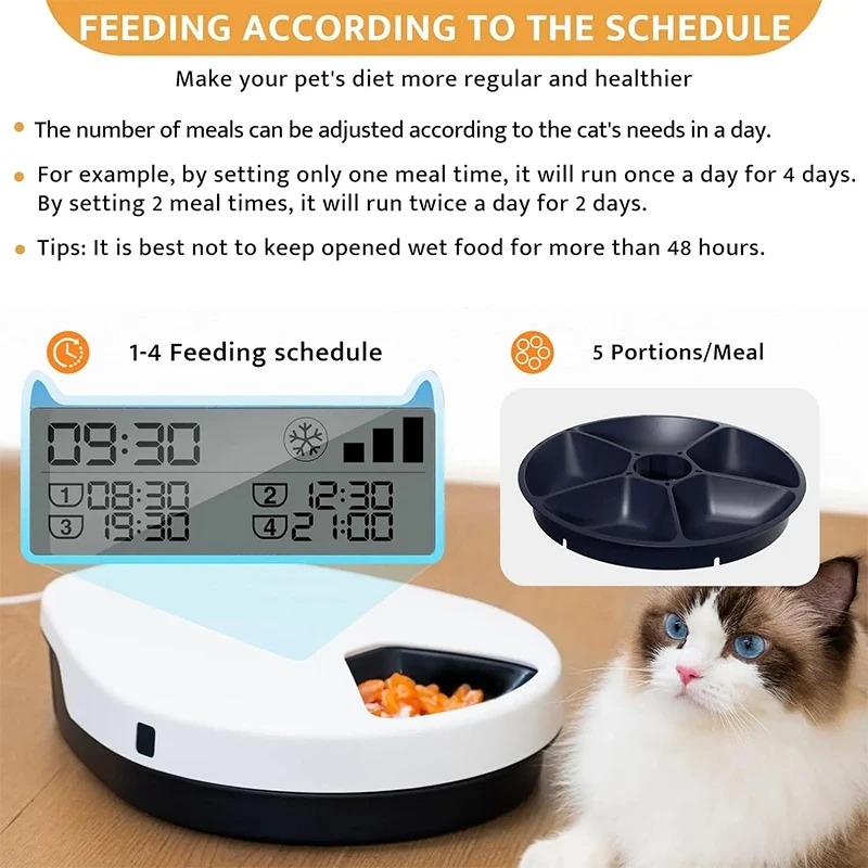 【Hot】Automatic Pet Feeder with - огляд і ціна Wet Food Automatic Pet Feeder Refrigerated