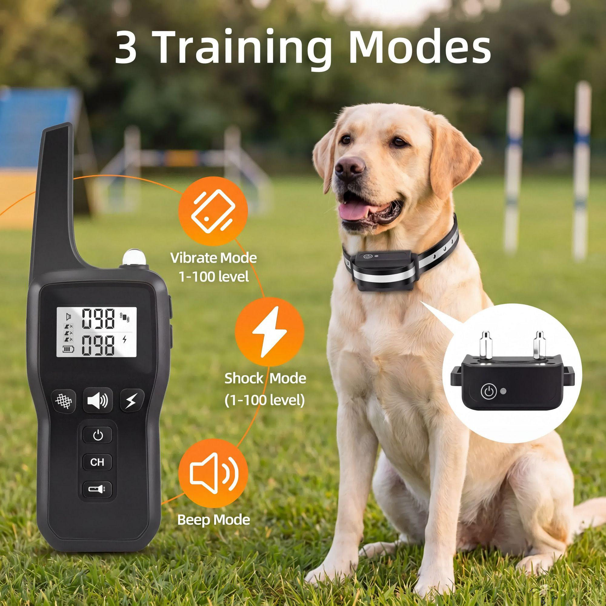 1000M Dog Training Collar IPX7 - огляд і ціна Dog Training Collar Remote 1000M Beep