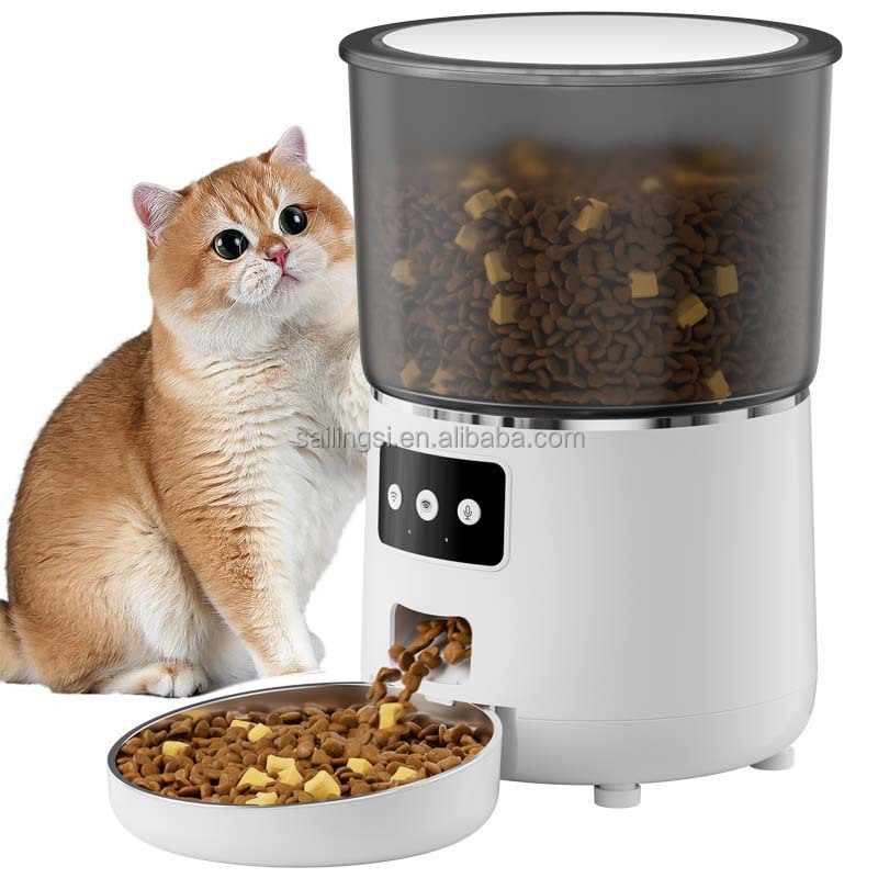 SLS Automatic Smart Pet Feeder - огляд і ціна Timed Cat Dog Food Dispenser 4L