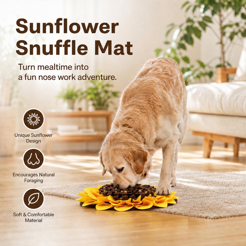 Sunflower Dog Snuffle Mat 38x3 - огляд і ціна Snuffle Mat For Dogs Foraging Mental