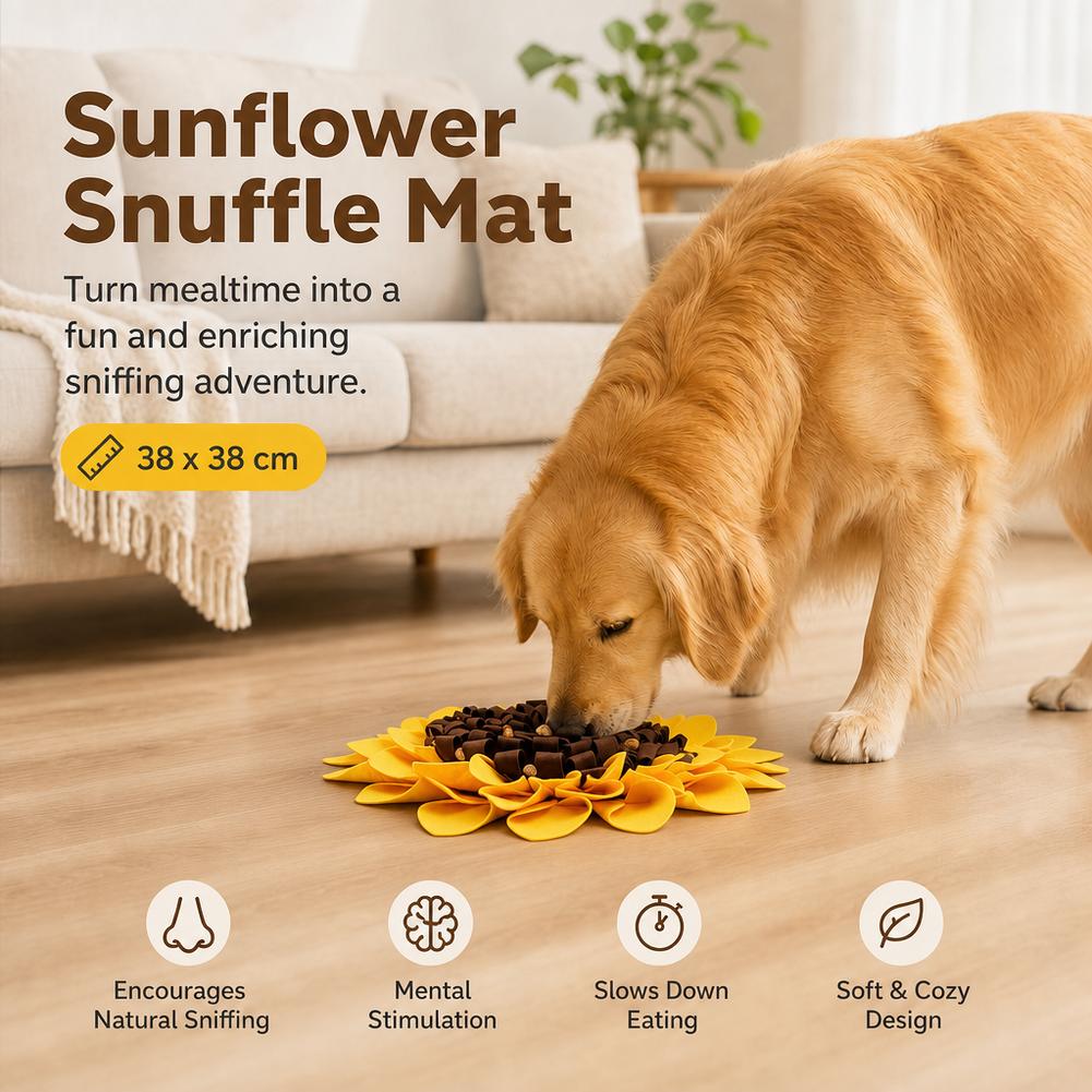 Sunflower Dog Snuffle Mat 38x3 - огляд і ціна Snuffle Mat For Dogs Foraging Mental