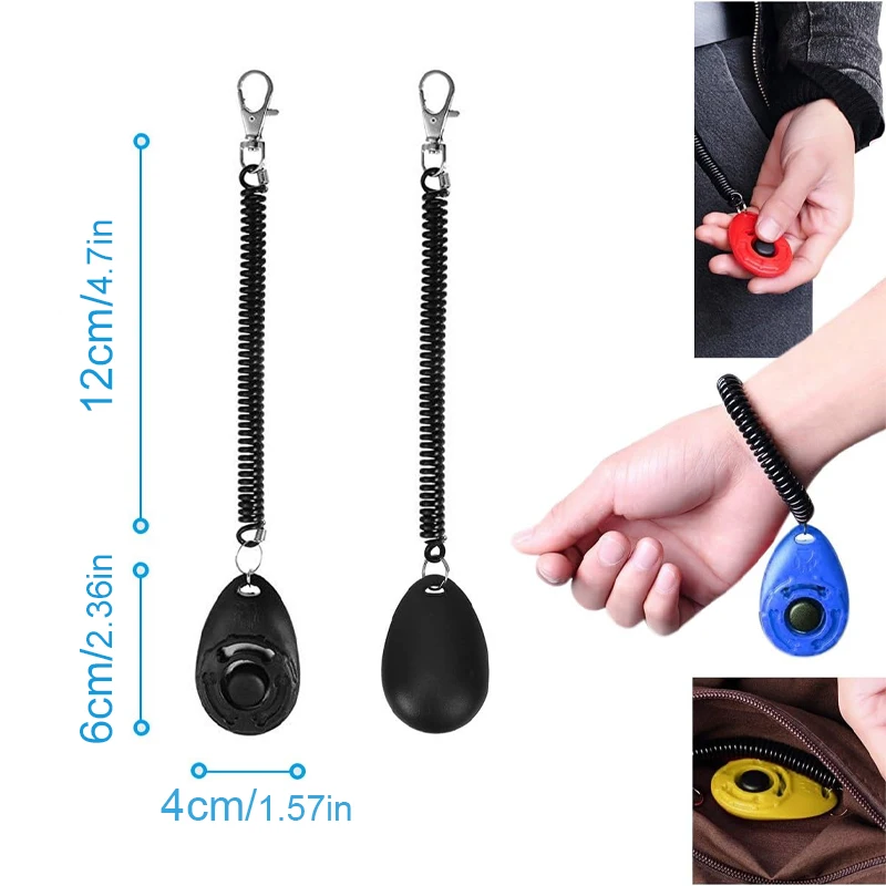 Adjustable Dog Training Clicke - огляд і ціна Dog Clicker Training With Wrist Strap