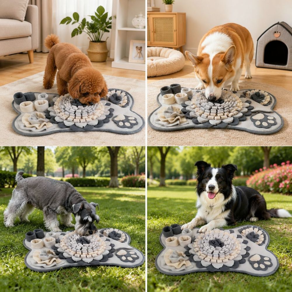 Pet Sniffing Blanket Bone Desi - огляд і ціна Dog Slow Feeder Puzzle Toy Interactive