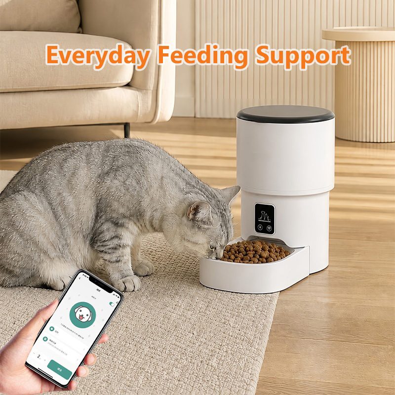 4L WiFi Smart Pet Feeder Autom - огляд і ціна Timed Cat Dog Food Dispenser 4L