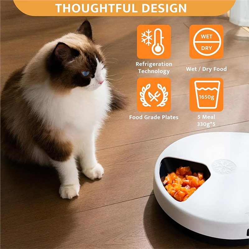 Automatic Pet Feeder Wet Food  - огляд і ціна Wet Food Automatic Pet Feeder Refrigerated