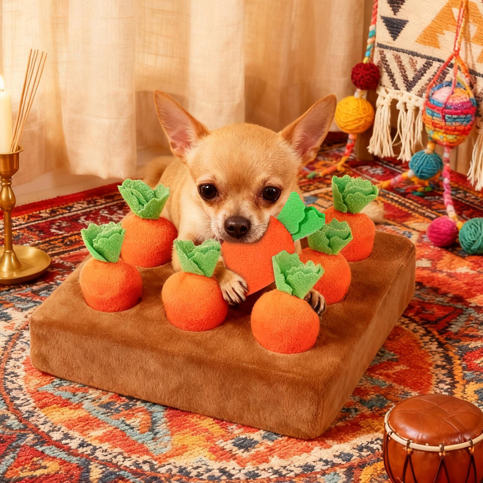 Stress Relief Carrot Snuffle M - огляд і ціна Snuffle Mat For Dogs Foraging Mental