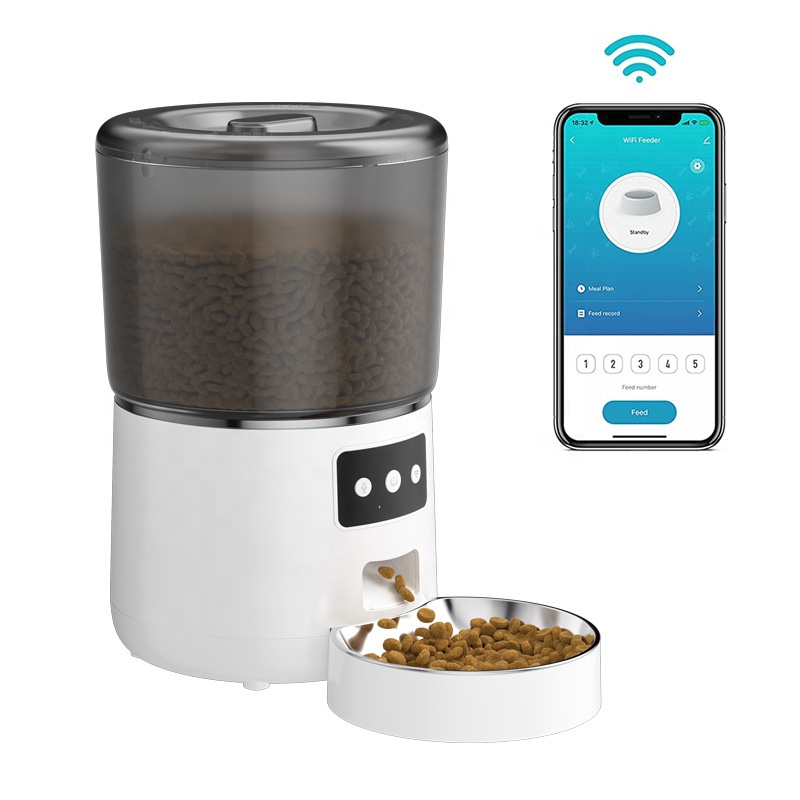 Smart 4L Cat Food Dispenser Ti - огляд і ціна Timed Cat Dog Food Dispenser 4L