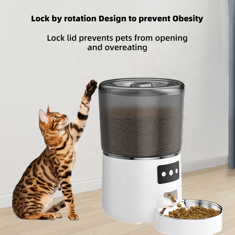 Smart 4L Cat Food Dispenser Ti - огляд і ціна Timed Cat Dog Food Dispenser 4L